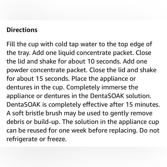 NIB DentaSoak Refill Kits Retainers Mouthguards Dentures 3 Kits 9 Month Supply - Picture 7 of 10